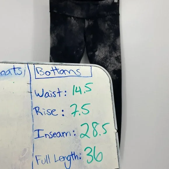 Alo Yoga Black Smoke Airbrush print leggings Med - Picture 12 of 14